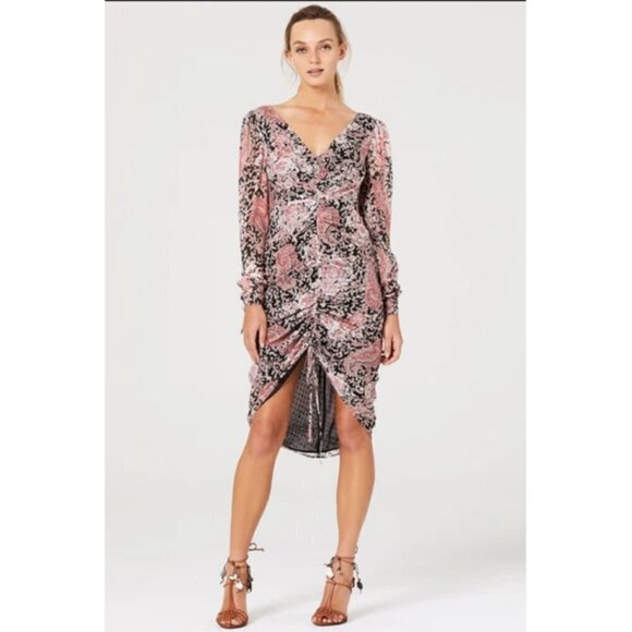 💕STEVIE MAY💕 What You Feel Midi Dress Paisley - Picture 7 of 16